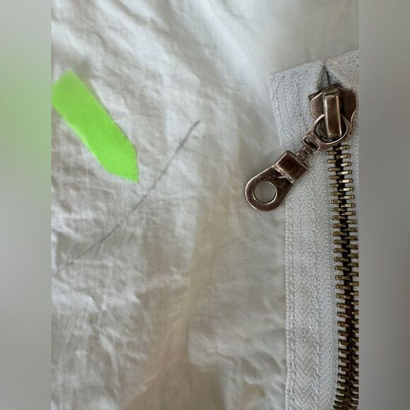 Venezia Nylon Outer Shell Stylish Trenchcoat Jacket Size XL Color Antique White - Picture 13 of 15